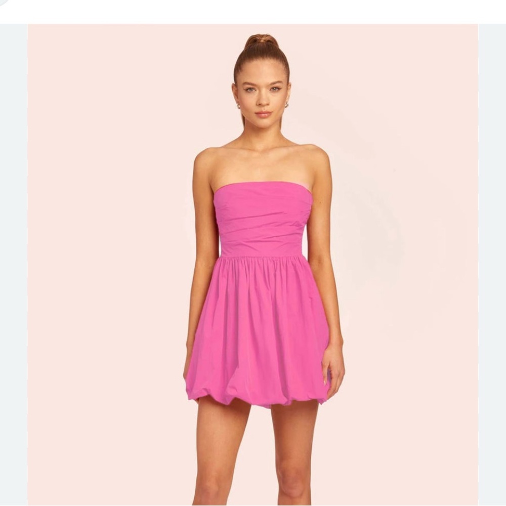 Amanda Uprichard Strapless Pink Dress